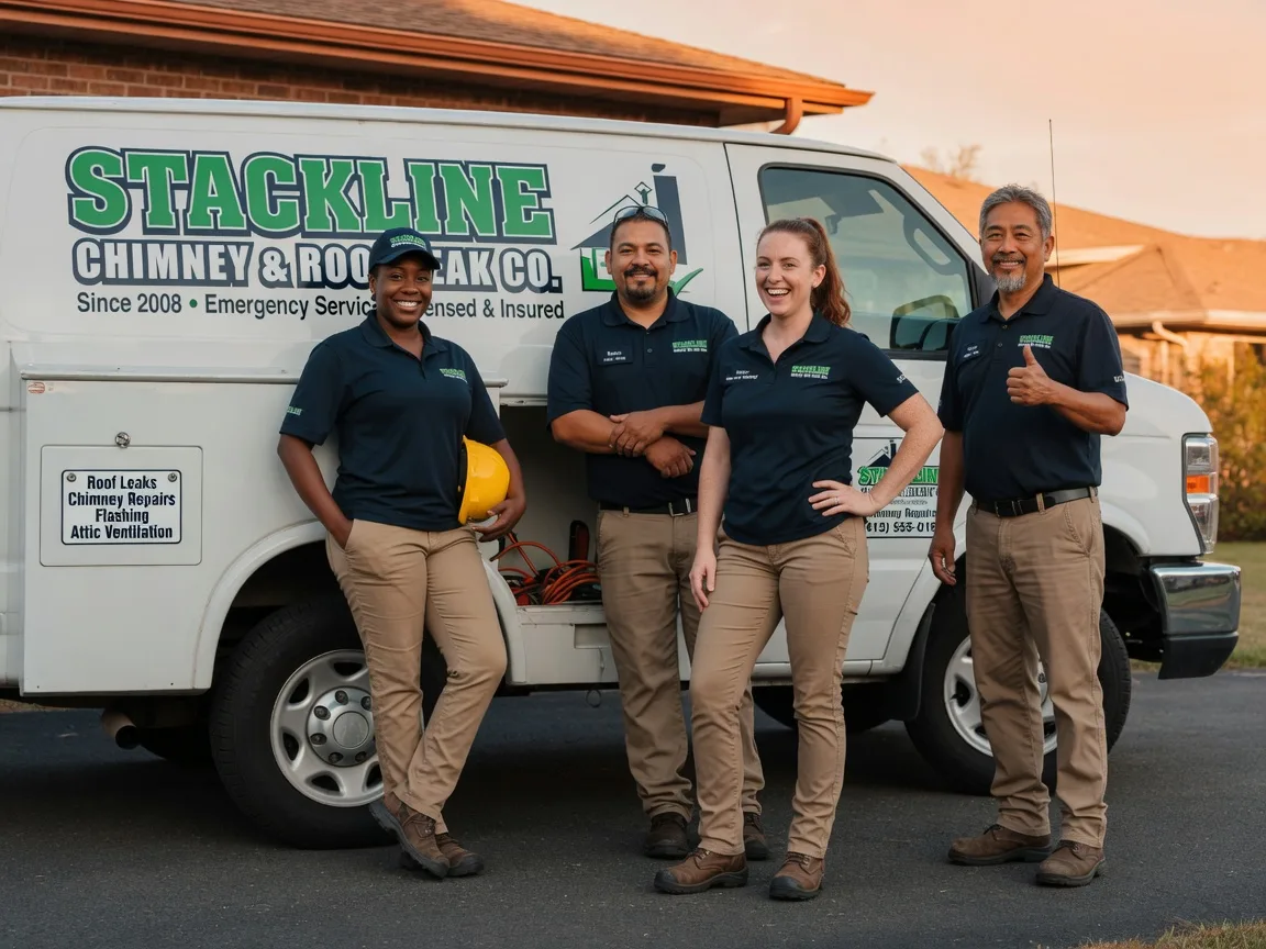 Chimney flashing repair company in Malone, TX